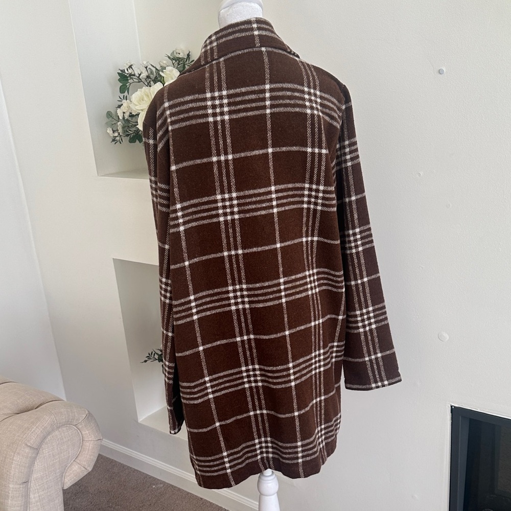 Thread & Supply Brown Plaid Coat - Picture 4 of 8